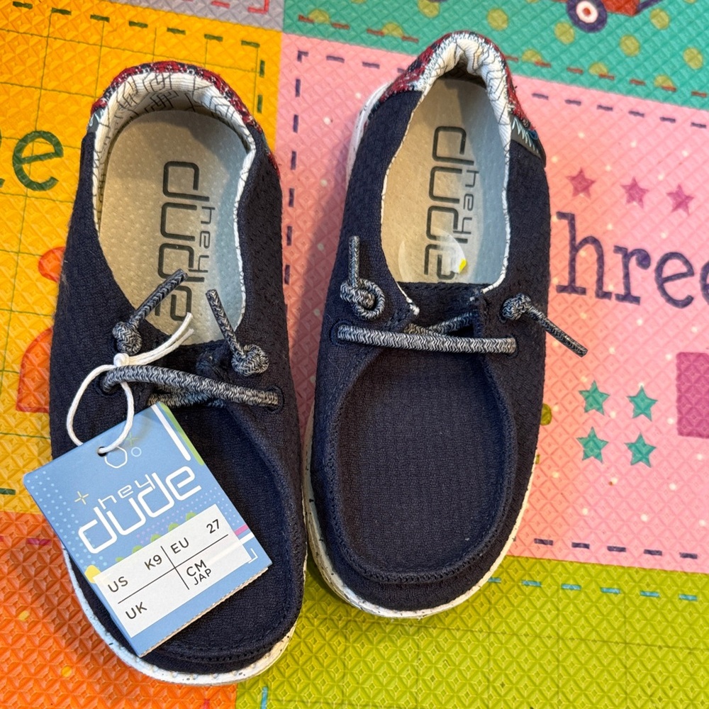 Hey Dude Kids Dark Blue Sneakers